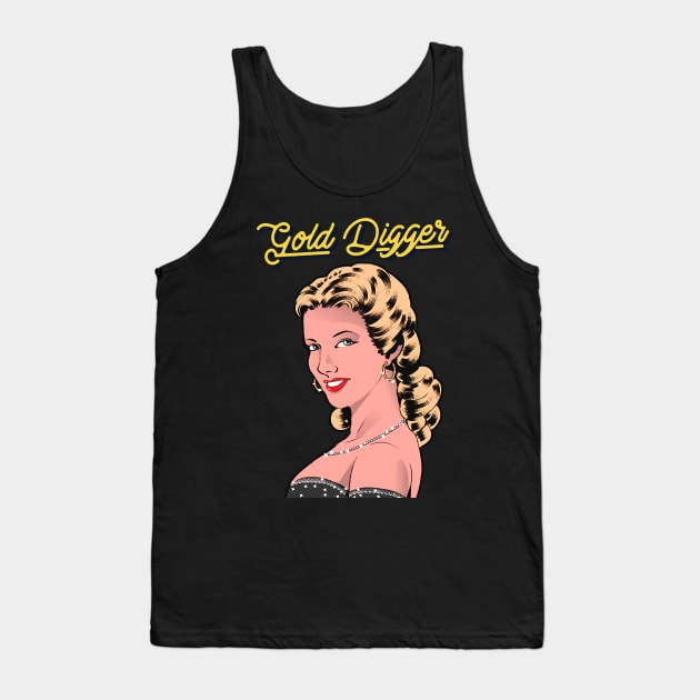 Gold Digger Tank Top by TJWDraws